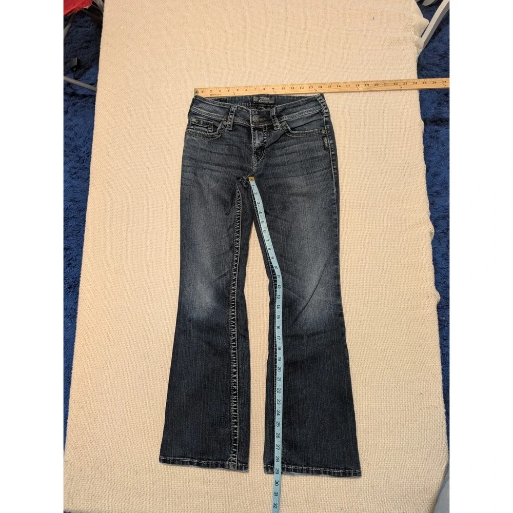 Silver Jeans Co Suki Surplus Dark Wash Bootcut Jeans W28 L30‎ Contrast Stitch